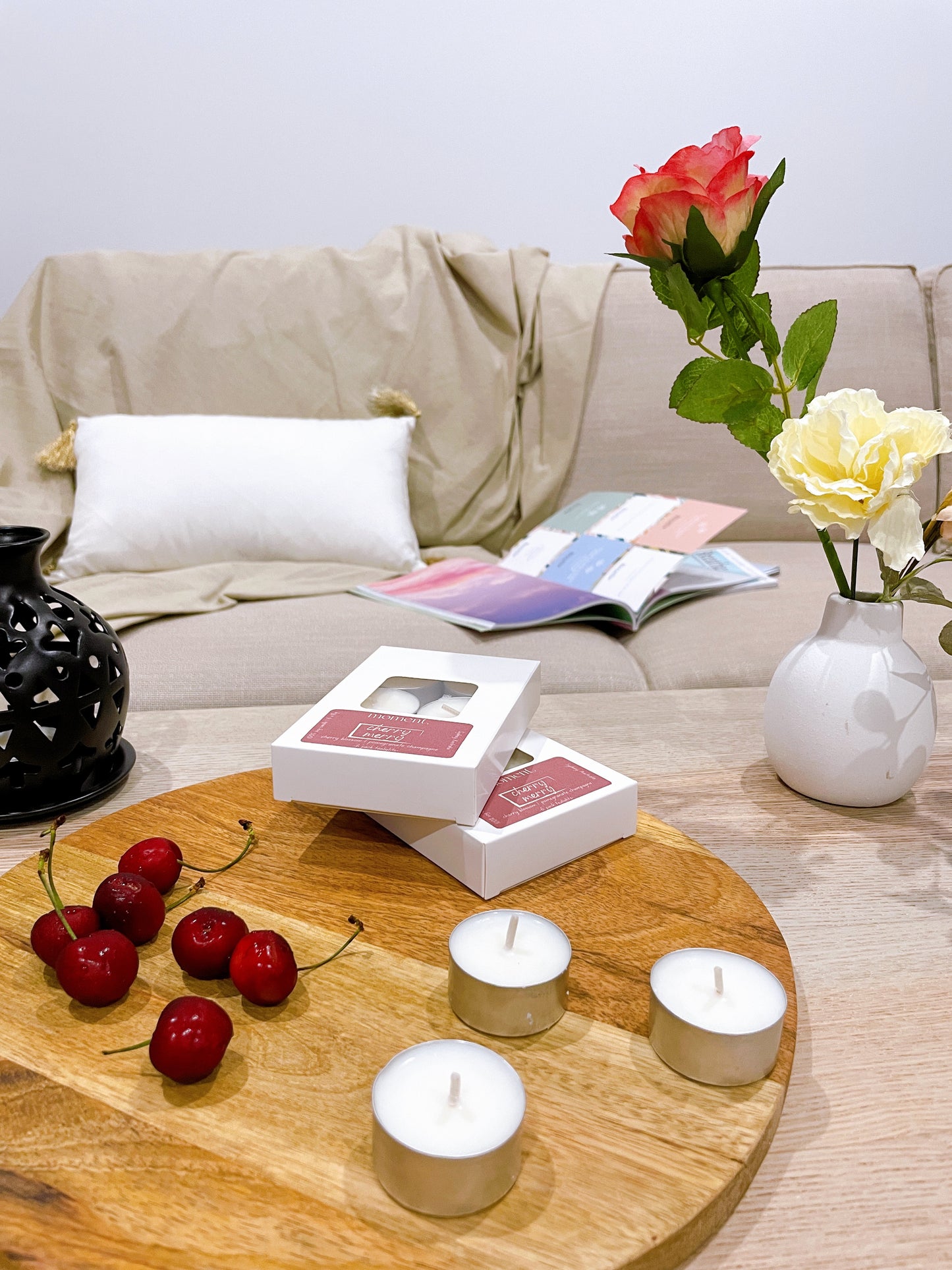 Cherry Merry - Tealight Candles 6 pk